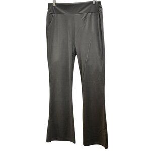 Women's Gray Flare Lounge Pants With Pockets Size XXL
